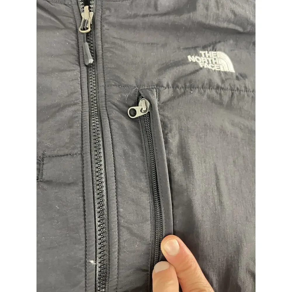 The North Face Jacket Mens Extra Large Black Windbreaker Full Zip Coat N310